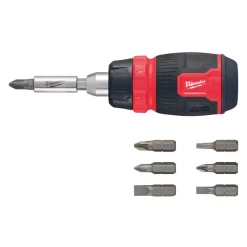 Milwaukee Schroevendraaier Multi-Bit 8-In-1 Ratel Compact