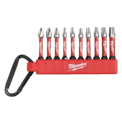 Milwaukee Shockwave Bitset 50mm Met Karabijnhaak 10st