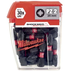 Milwaukee Shockwave Schroefbit PZ2 25mm 25st