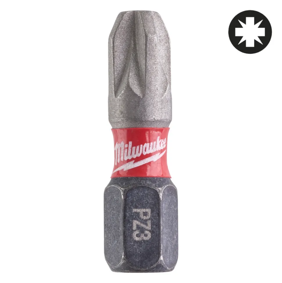 Milwaukee Shockwave Schroefbit PZ3 25mm 25st