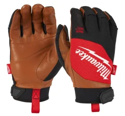 Milwaukee Werkhandschoenen Hybrid Leer Bruin Maat 9/L