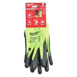 Milwaukee Werkhandschoenen Hi-Vis Snijklasse 3/C Groen Maat 10/XL