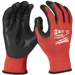 Milwaukee Werkhandschoenen Gedipt Snijklasse 3/C Rood Maat 9/L