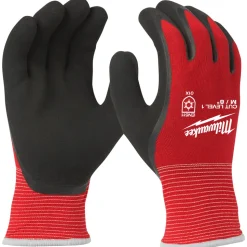 Milwaukee Winter Werkhandschoenen Snijklasse 1/A Rood Maat 9/L