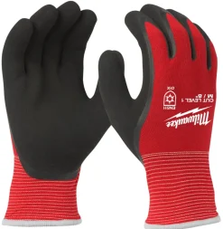Milwaukee Winter Werkhandschoenen Snijklasse 1/A Rood Maat 10/XL