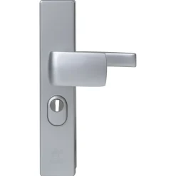Nemef Veiligheidsbeslag Knop-Kruk SKG*** Aluminium Grijs 3415-55mm