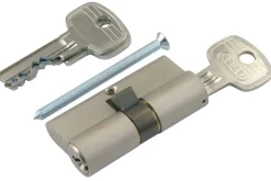 Nemef Veiligheidscilinder 111/9 Messing Vernikkeld 30/30 SKG2 2st