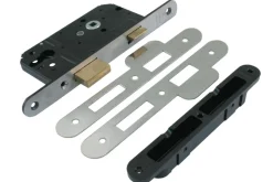 Nemef Veiligheidslot 4139/27 Staal 72mm SKG2 Met Afgeronde Voorplaat RVS