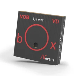Nexans Installatiedraad Profwire VDbox Zwart 1,5mm2 100m