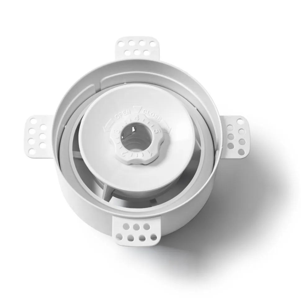 NoShow Ventilatieventiel Instucbaar 2.0 Wit Ø125mm