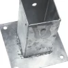 Paalhouder Thermisch Verzinkt 71x71mm Met Plaat