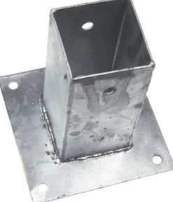 Paalhouder Thermisch Verzinkt 71x71mm Met Plaat