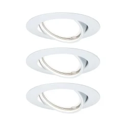 Paulmann Inbouwspot Base Wit Rond 5W Dimbaar Kantelbaar 3st