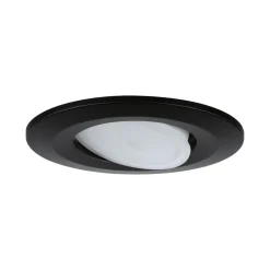 Paulmann Inbouwspot Calla Mat Zwart Rond 6W Kantelbaar IP65 3st