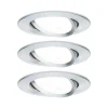 Paulmann Inbouwspot Nova Aluminium Rond 6,5W 3-Stap Dimbaar Kantelbaar 3st