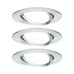 Paulmann Inbouwspot Nova Aluminium Rond 6,5W 3-Stap Dimbaar Kantelbaar 3st