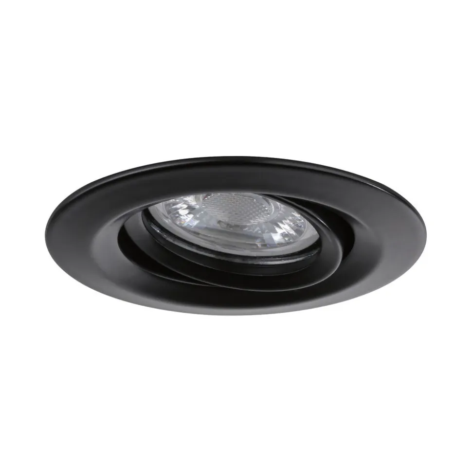 Paulmann Inbouwspot Nova Mini Mat Zwart Rond 4W Kantelbaar 3st