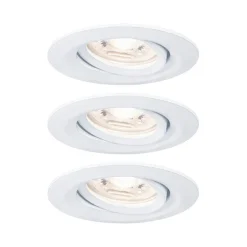 Paulmann Inbouwspot Nova Mini Mat Wit Rond 4W Kantelbaar 3st