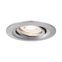 Paulmann Inbouwspot Nova Mini Geborsteld Aluminium Rond 4W