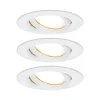 Paulmann Inbouwspot Nova Plus Mat Wit Rond 6W Dimbaar Kantelbaar IP65 3st