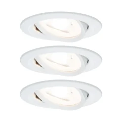 Paulmann Inbouwspot Nova Wit Rond 6,5W 3-Stap Dimbaar Kantelbaar 3st