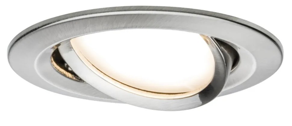 Paulmann Inbouwspot Premium EBL Geborsteld RVS Rond 6,8W 3st