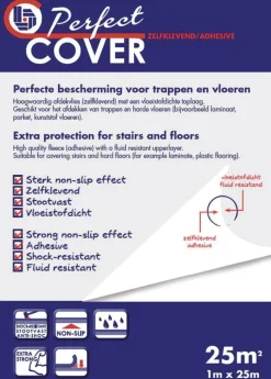Perfect Cover Afdekvlies Zelfklevend Standaard 1x25m
