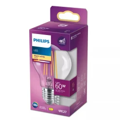 Philips LED Classic 60W A60 E27 ND 1PFSRT4 Warmwit Helder
