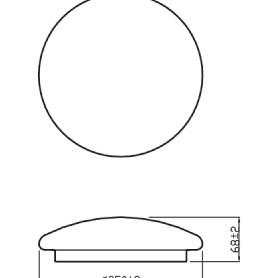 Philips Plafondlamp Moire CL200 Wit Rond Warmwit 10W IP20 Ø24cm