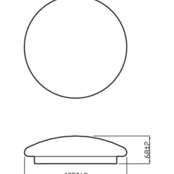 Philips Plafondlamp Moire CL200 Wit Rond Witlicht 10W IP20 Ø24cm