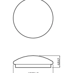 Philips Plafondlamp Moire CL200 Wit Rond Witlicht 6W IP20 Ø22cm
