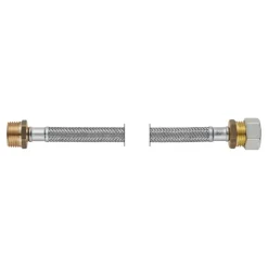 PROFLEX Slang flexibel 15 mm knelkoppeling x 1/2'' buitendraad DN8 lengte: 45 cm