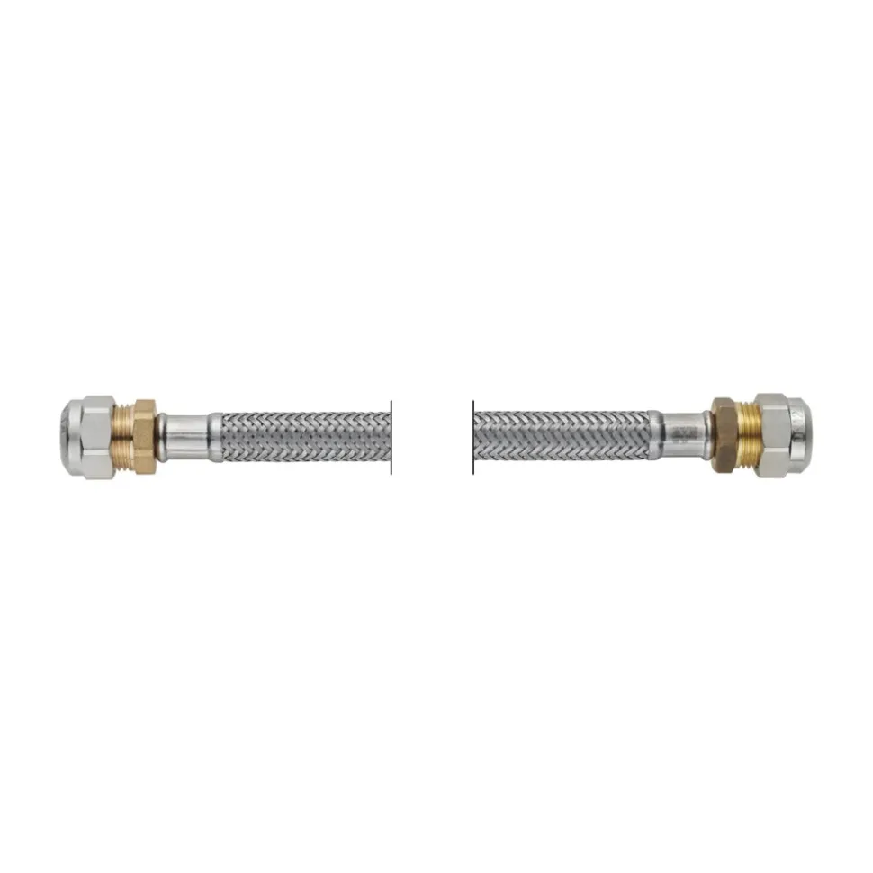 PROFLEX Slang flexibel 10 mm knelkoppeling x12 mm knelkoppeling DN8 lengte: 45 cm