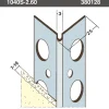 Protektor Hoekprofiel 1040S verzinkt staal wit stucdikte 7 mm 260 cm