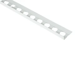 Protektor Stucstopprofiel Aluminium Wit Stucdikte 300cm