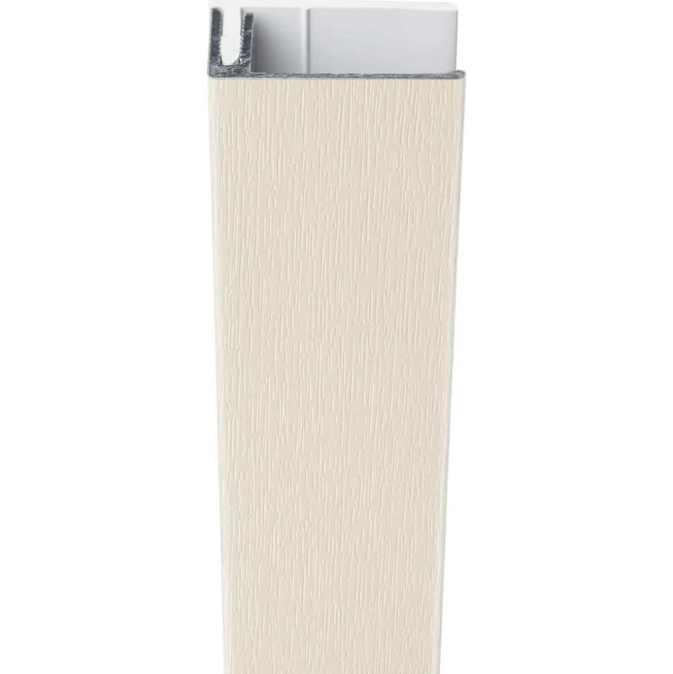 Protex Eindprofiel Aluminium/PVC Crèmewit 3000mm