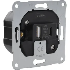 Q-Link Contactdoos Inbouw USB A/C