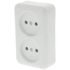 Q-Link Contactdoos Opbouw 2-Voudig Polarwit