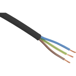 Q-Link Huishoudsnoer VMVL Zwart 3x1,0mm2 25m
