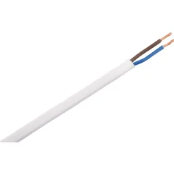 Q-Link Huishoudsnoer Wit 1200W 2x0,75mm2 20m