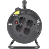 Q-Link Kabelhaspel randaarde H05VVF 3x1,0 mm 10 meter snoer zwart