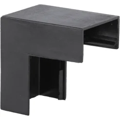 Q-Link Leidinglijst Buitenhoek Zwart 20x10mm