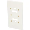 Q-Link Montageplaat 2-voudig Met Felsmoer M4 Polarwit