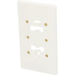 Q-Link Montageplaat 2-voudig Met Felsmoer M4 Polarwit