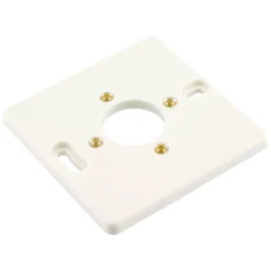 Q-Link Montageplaat 1-voudig Met Felsmoer M4 Polarwit