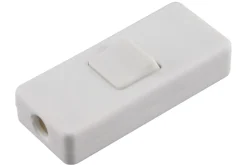 Q-Link Snoerschakelaar Enkelpolig Wit 30x18x62mm