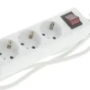 Q-link Stekkerdoos 3-Voudig Wit Met Schakelaar 1,5mm2 3x1,5m Randaarde