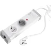 Q-Link Stekkerdoos 2-Voudig Wit/Grijs 2760W Randaarde 3x1,5mm2 1,5m
