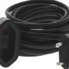 Q-Link Verlengsnoer Euro H03VVH2-F Zwart 2x0,75mm2 3m