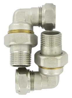 Radiatorkoppeling Haaks 1/2" 2st